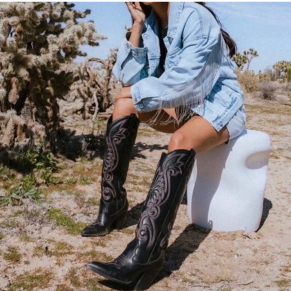 Steve Madden Lasso Knee High Western Cowboy Boot size 10